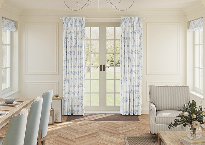 Loralei, Blue Mist - Made to Measure Curtains - Image 3